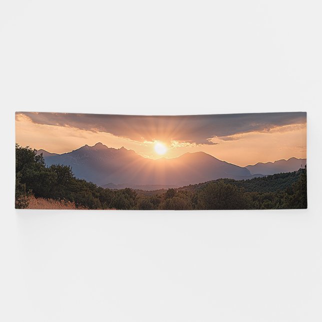Rocky Mountain Sunrise Banner (Horizontal)