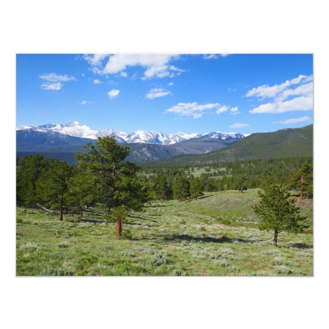Rocky Mountain View Landschaft Fotodruck (Vorne)