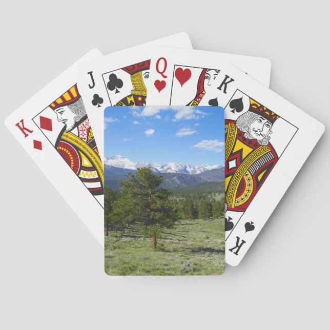 Rocky Mountain View Landschaft Spielkarten (Rückseite)