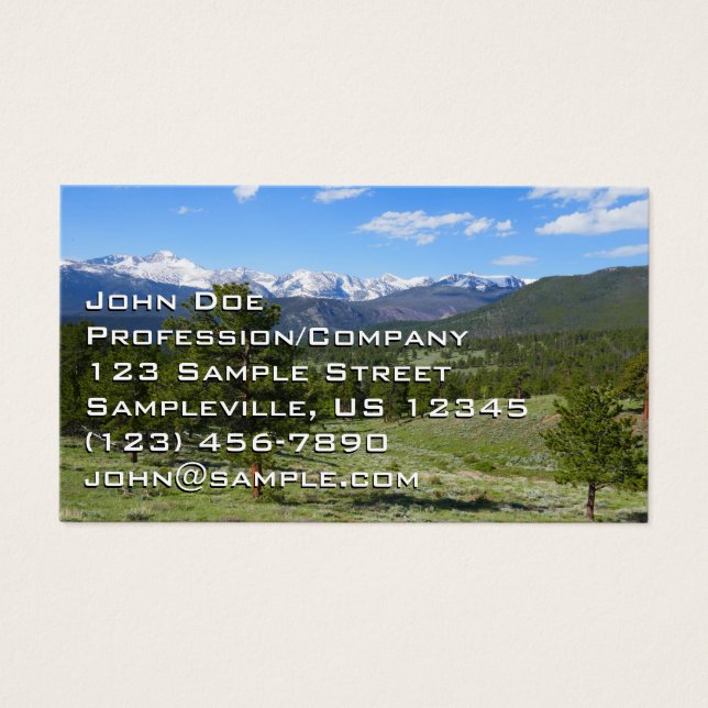 Rocky Mountain View Landschaftliche Landschaft (Vorderseite)