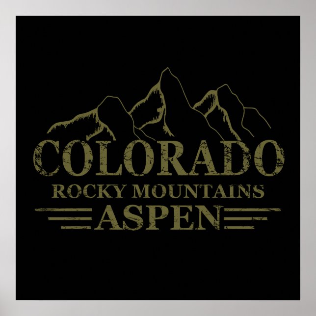 Rocky Mountains Aspen Colorado Poster (Vorne)