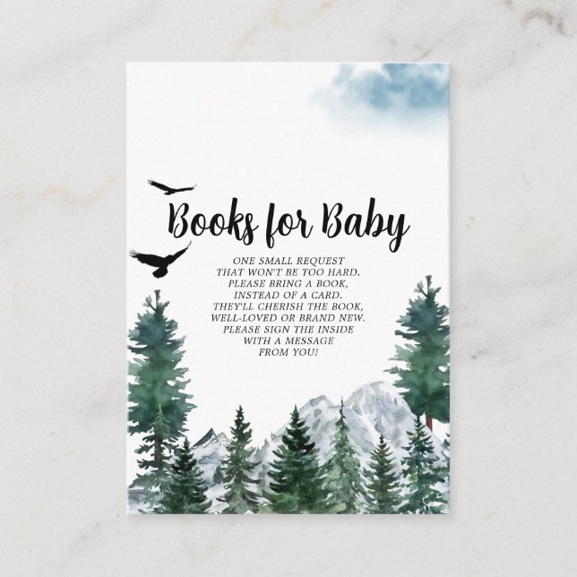Rocky Mountains Books für Baby Card Begleitkarte (Vorderseite)
