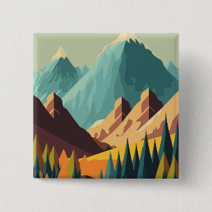 Rocky Mountains Button