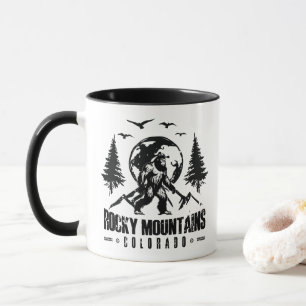 Rocky Mountains Colorado Bigfoot Vintage Wandern Tasse