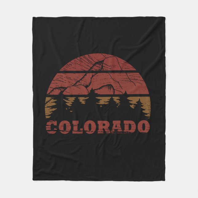 Rocky Mountains Colorado Fleecedecke (Vorderseite)