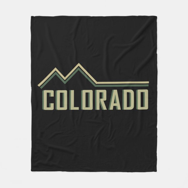 Rocky Mountains Colorado Fleecedecke (Vorderseite)