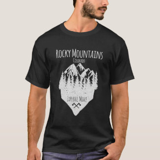 Rocky Mountains Colorado für Wanderer T-Shirt