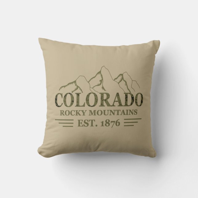 Rocky Mountains Colorado Kissen (Vorderseite)