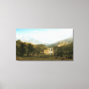 Rocky Mountains, die Spitze des Landers durch Leinwanddruck