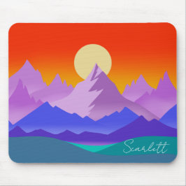 Rocky Mountains Golden Hour Mousepad