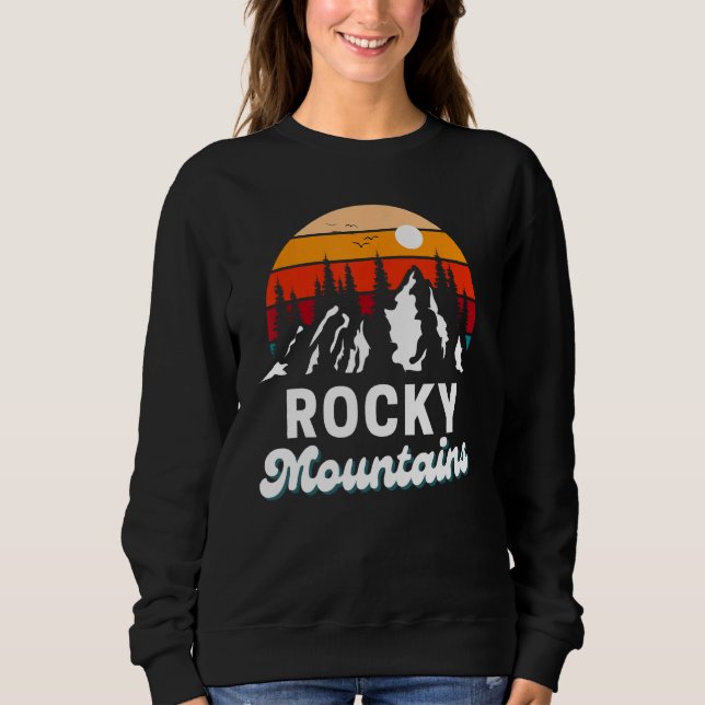 Rocky Mountains Im Fünfspänner über den Gotthard Sweatshirt (Vorderseite)
