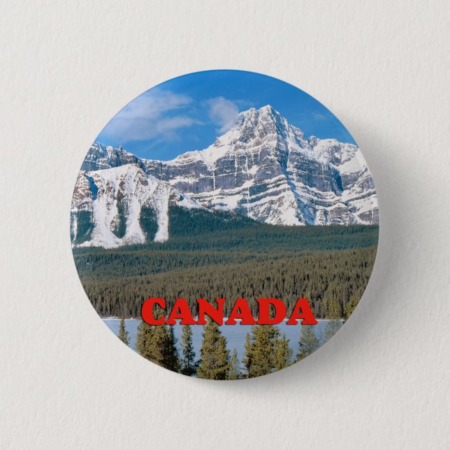 Rocky Mountains Kanada Button (Vorderseite)