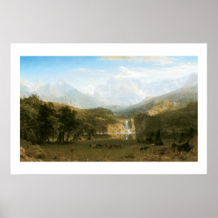 Rocky Mountains, Lander's Peak von Albert Bierstad Poster