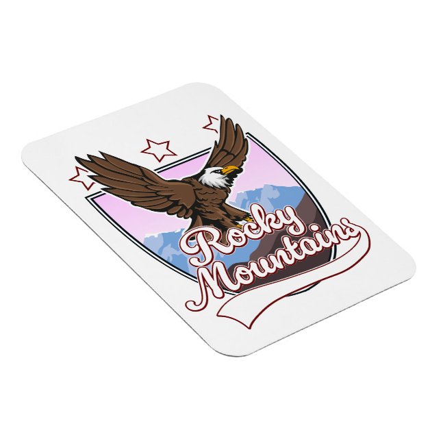 Rocky Mountains-Logo Magnet (Rechte Seite)