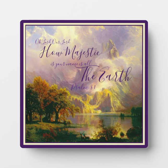 Rocky Mountains Majestic Plaque Fotoplatte (Vorderseite)
