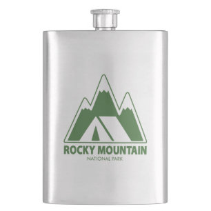 Rocky Mountains National Park Mountains Camping Flachmann