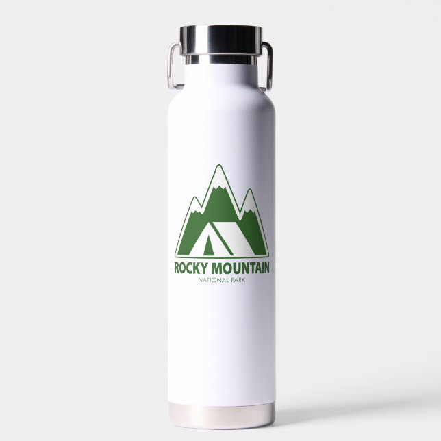 Rocky Mountains National Park Mountains Camping Trinkflasche (Vorne)