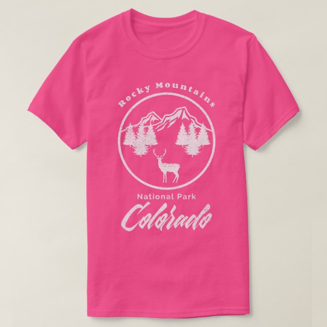 Rocky Mountains Nationalpark Colorado Wandern T-Shirt (Design vorne)