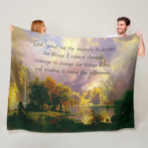 Rocky Mountains Serenity Gebet Flanelldecke Fleecedecke