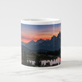 Rocky Mountains Sonnenuntergang Tasse - Zweisprach