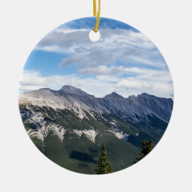 Rocky Mountains-Verzierung Keramik Ornament (Vorne)