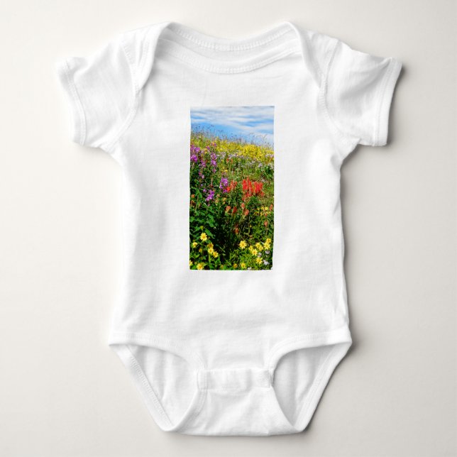 Rocky Mountains-Wildblumen Baby Strampler (Vorderseite)