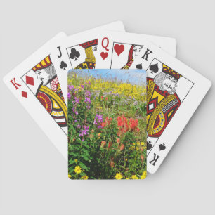 Rocky Mountains-Wildblumen Spielkarten