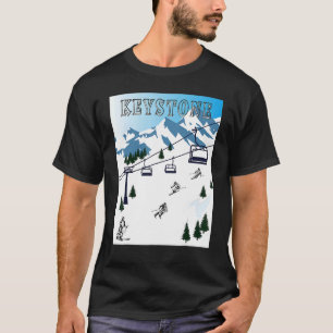 Rocky Mountains Wintersportgebiet Keystone T-Shirt