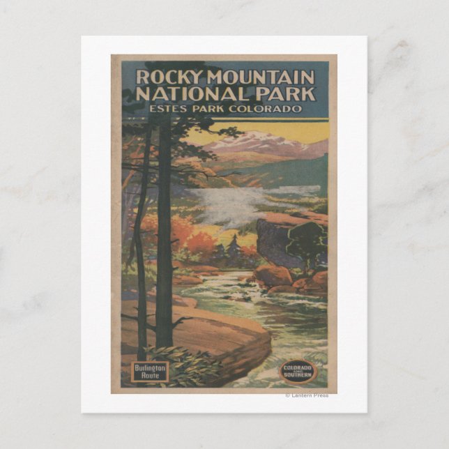 Rocky Mt. Nat'l Park Brochure # 2 Postkarte (Vorderseite)