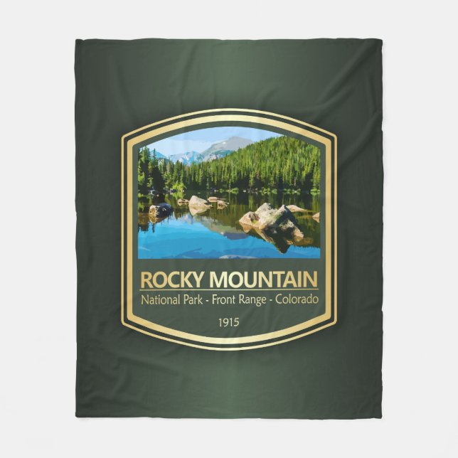 Rocky Mtn NP (PF1) Fleecedecke (Vorderseite)