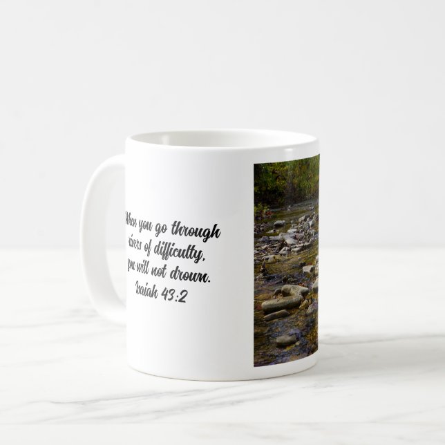 Rocky Path Bible Verse Coffee Mug (Devant gauche)