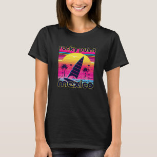 Rocky Point Retro 80er Style Souvenir Beach T-Shirt