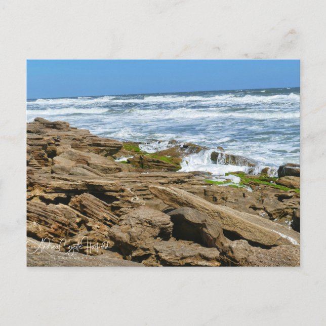 Rocky Seashore Postkarte (Vorderseite)