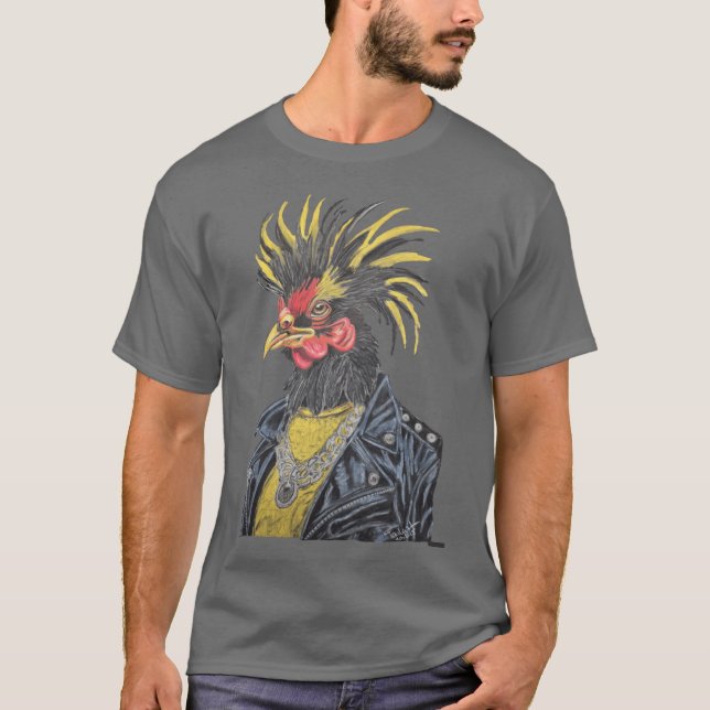 Rocky the Rooster retro T-Shirt (Vorderseite)