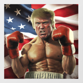 Rocky Trump: Der Bürgermeister der Freiheit Fensteraufkleber