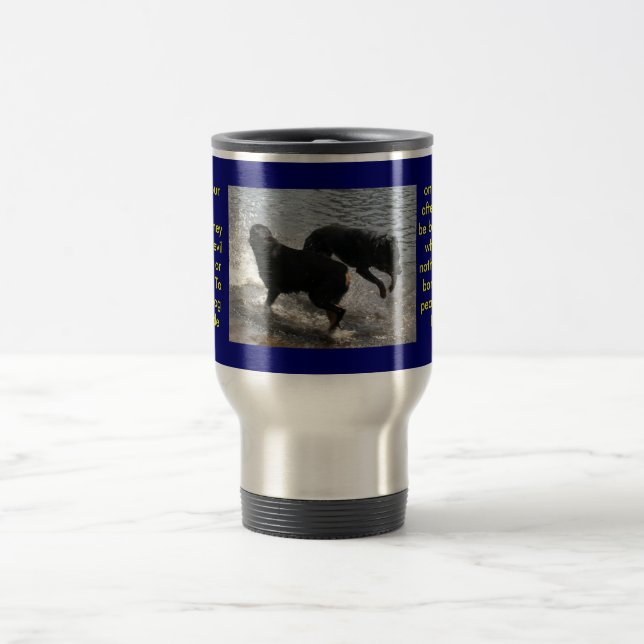Rocky.Vern.WaterPlay, Hunde sind unsere Verbindung Reisebecher (Mittel)