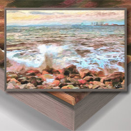 Rocky Waves 0742 Kunst Leinwanddruck
