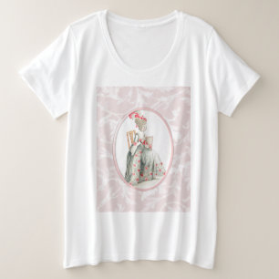 Rococco Lady Große Größe T-Shirt