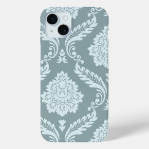 Rococo-Damask-Kunst I Enteneiblau+Türkis Case-Mate iPhone Hülle