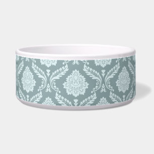 Rococo-Damaskmuster Ententeichblau+Türkis Napf