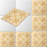 Rococo Inspired Foliate Scrolls Pattern Fliese<br><div class="desc">This is a digitally enhanced print derived from a vintage rococo inspired foliate scrolls pattern. You can easily customize the background color. Great for backsplashes.</div>