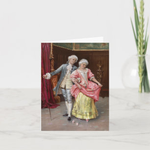 Rococo-Paar Karte