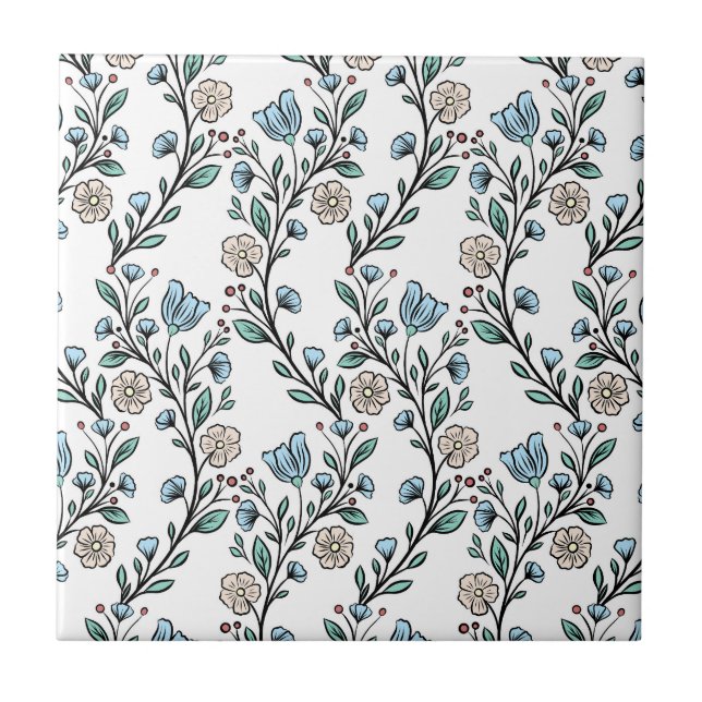 Rococo pattern fliese (Vorderseite)