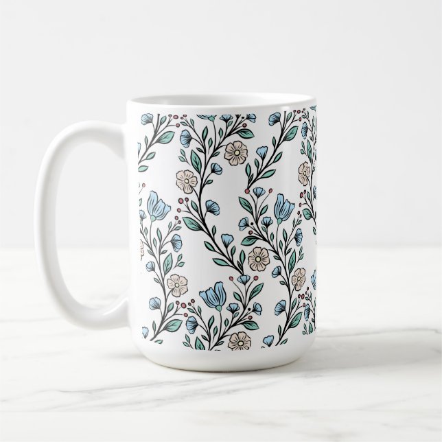 Rococo pattern kaffeetasse (Links)