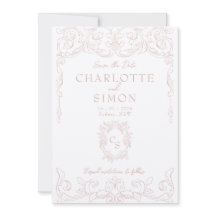 Rococo rose vif Enregistrer la carte de date