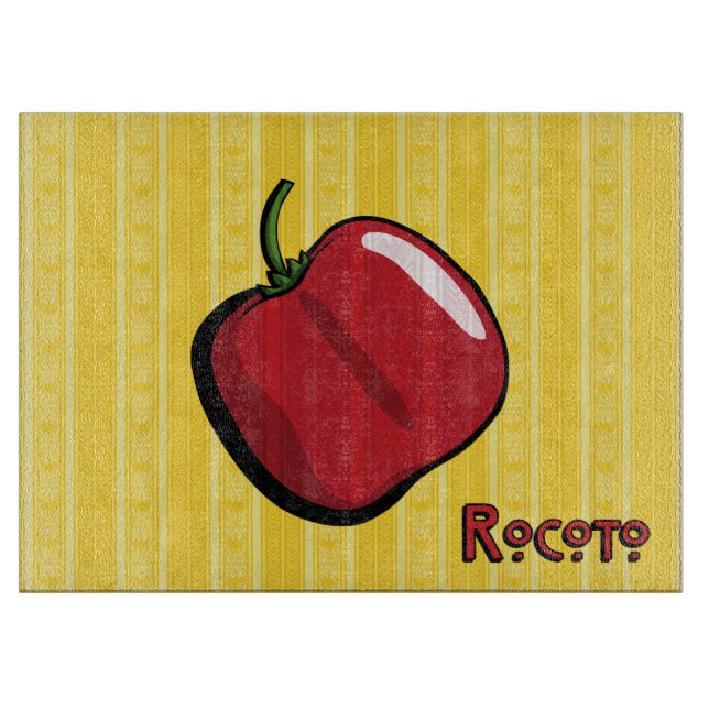 Rocoto Chili Pepper Cutting Board Schneidebrett (Vorderseite)