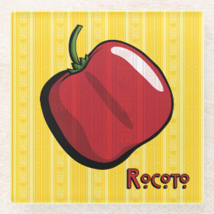 Rocoto Chili Pepper Glass Untersetzer