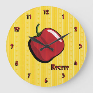 Rocoto-Chili-Pfefferuhr Große Wanduhr