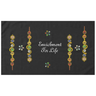 ROD ASCLEPIUS 7 CHAKRAS,YOGA,SPIRITUELLE ENERGIEST TISCHDECKE
