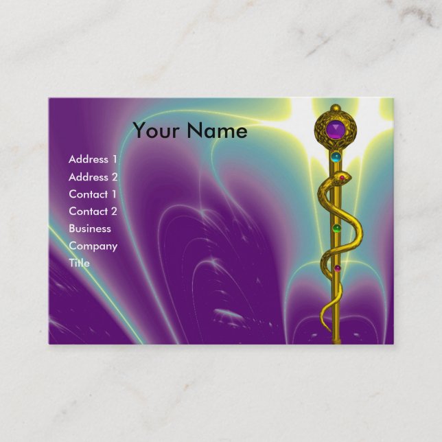ROD ASCLEPIUS MEDIZINISCHE GESUNDHEITSVERSORGUNG L VISITENKARTE (Vorderseite)